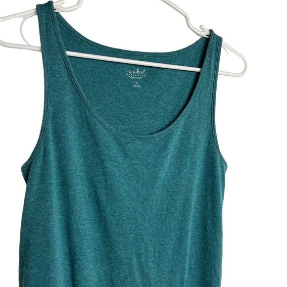 Isabel Maternity Scoop Neck Tank Top Teal Green Size XL - Picture 3 of 4